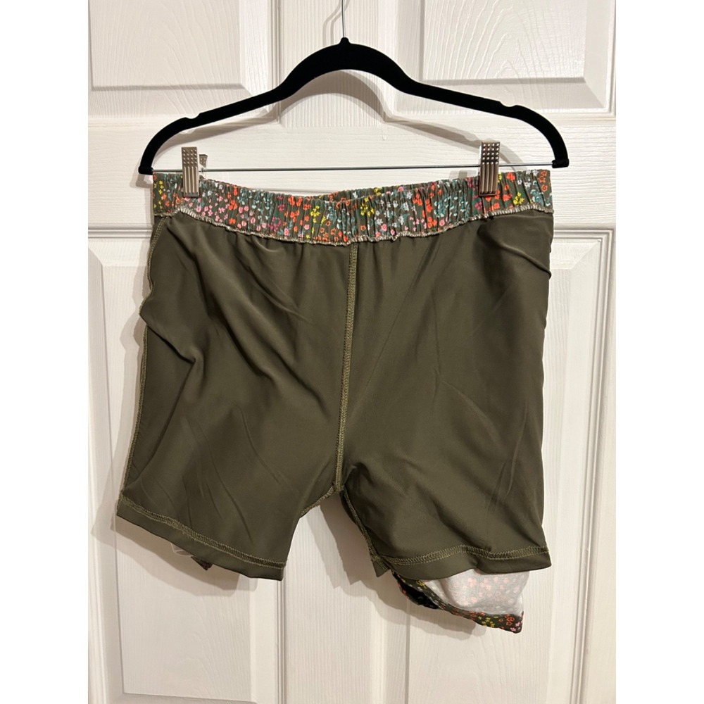 Lands' End Skort Women' 12P Calico Floral Green Cottagecore Country Girl Green - Picture 10 of 16